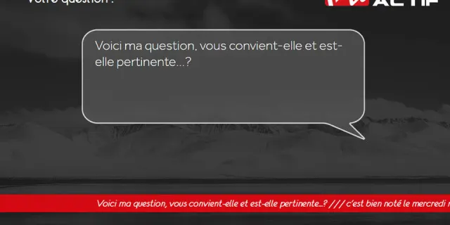 Questions/Réactions